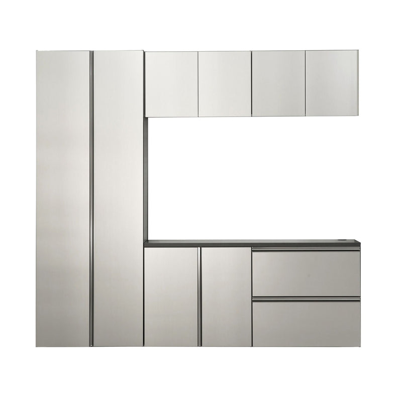 Nova Series - Garage Cabinet Set B With Soft Closing Mechanism - Dark Gray