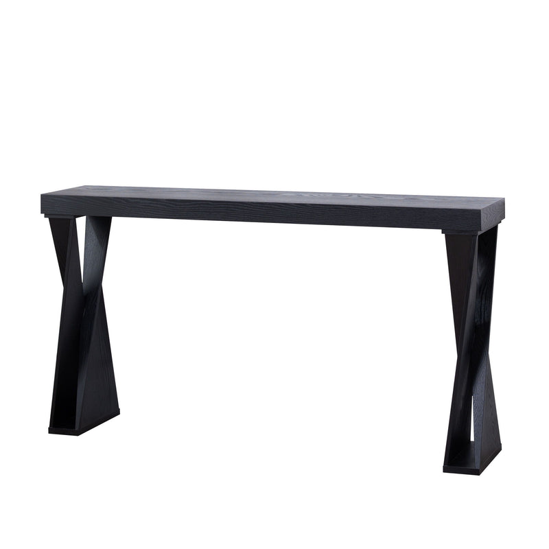 Console Table With Crossed Legs For Hallway - Black