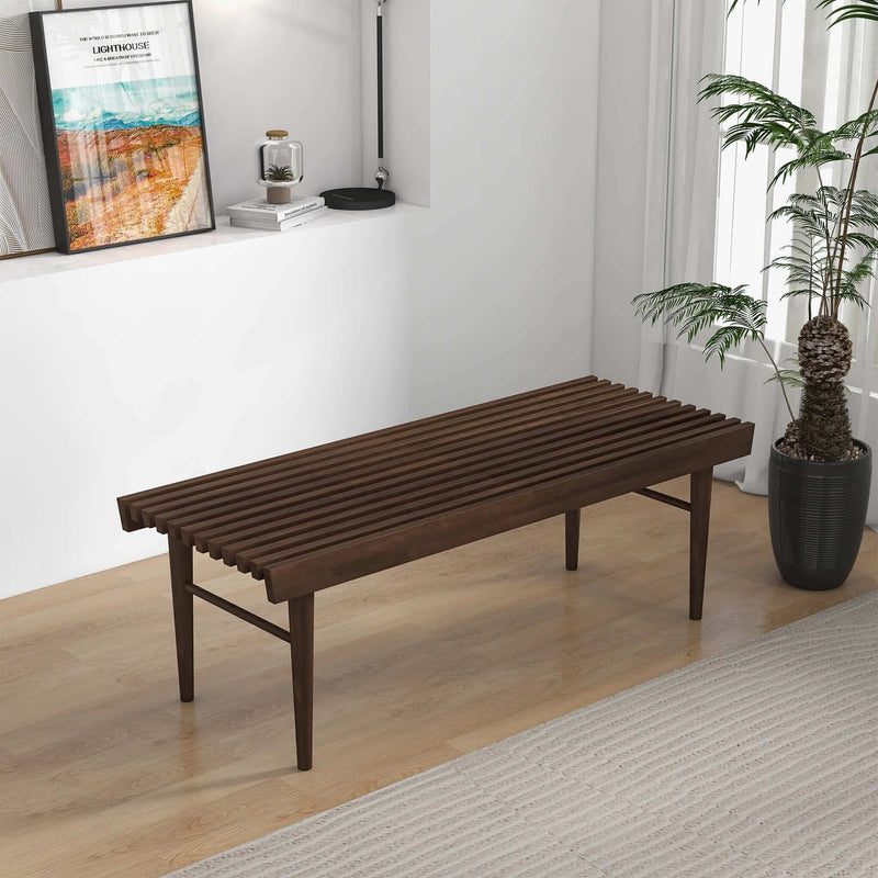 Mia - Bench - Dark Brown