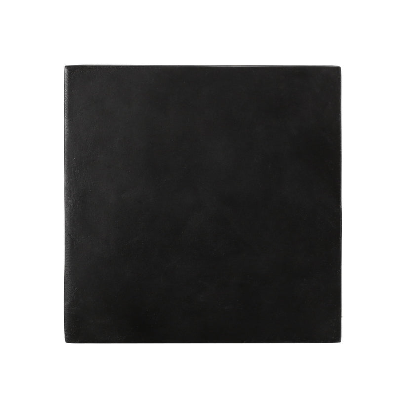 Outdoor Side Table, Patio End Table - Black