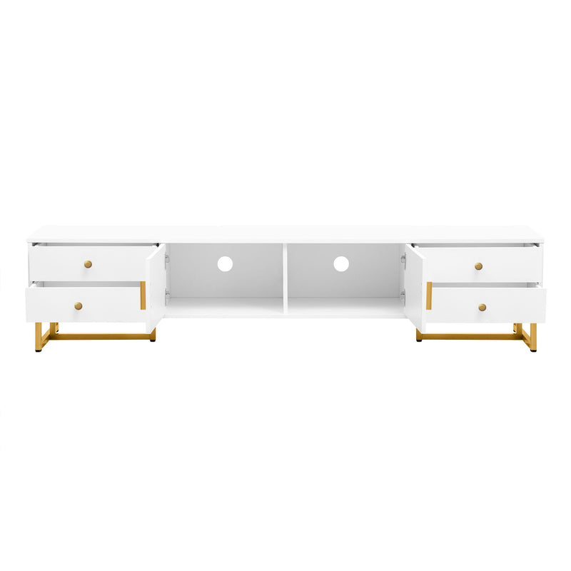 TV Stand With Storage For Living Room