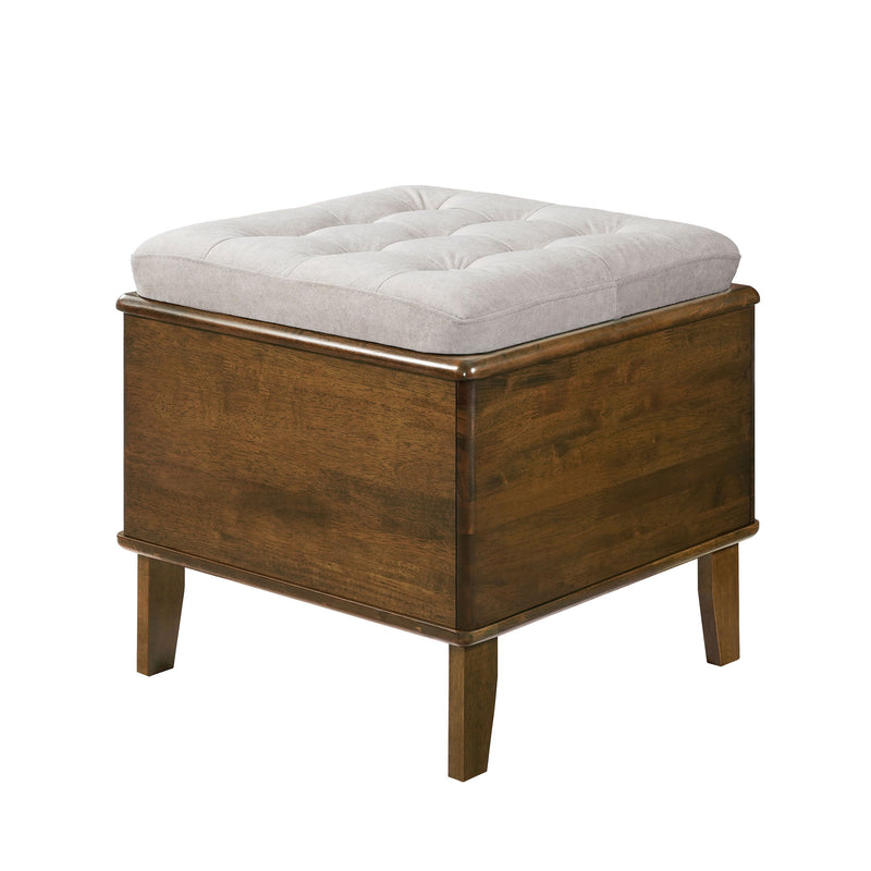 Letitia - Cat Bed Ottoman - Walnut