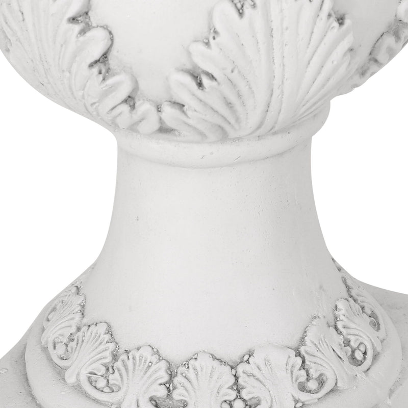 Roman Style Garden Urn Planter - Antique White