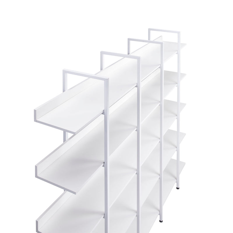 Vintage Industrial 5 Tier Open Bookcase