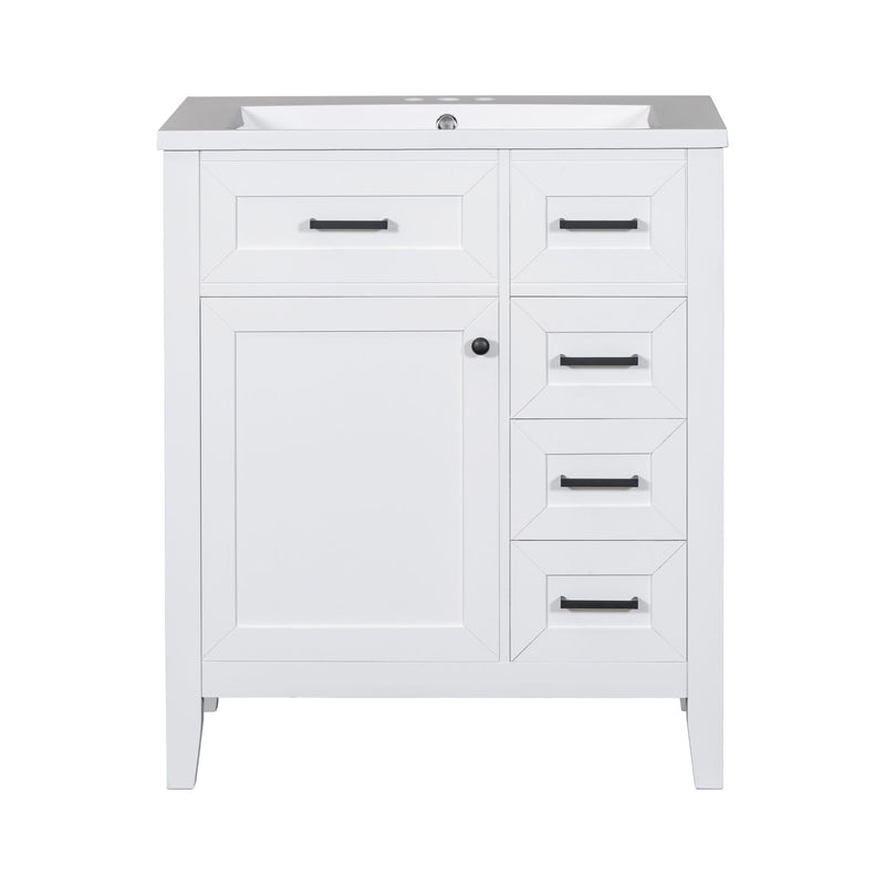 Modern Bathroom Vanity With Sink Combo, 3 Drawers