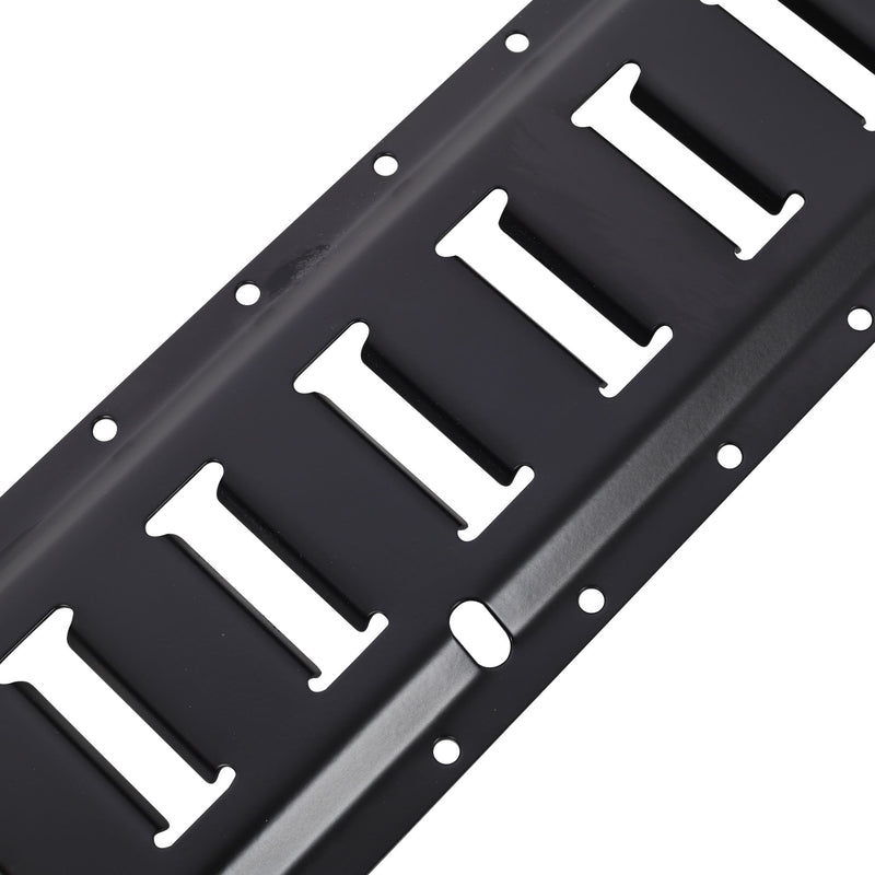 18 Pieces E Track Tie-Down Rail Kit For Trucks, Vans, And Garages With O-Ring Anchors And Ratchet Straps - Black