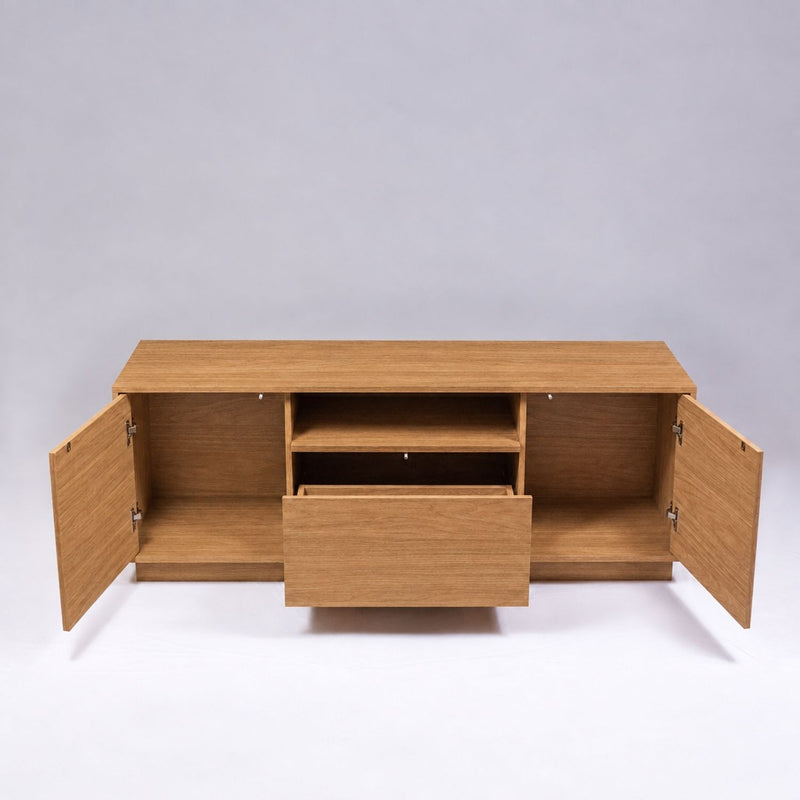 TV Stand For TVs Up To 65" With 2 Doors, 1 Drawer And 1 Open Shelf
