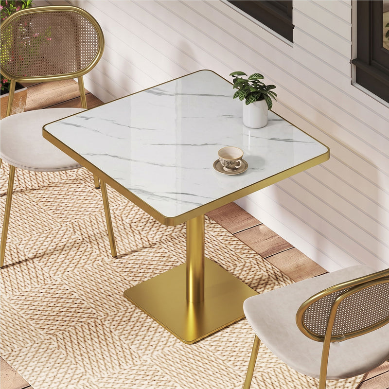 Square Small Kitchen Table With Pedestal Base
