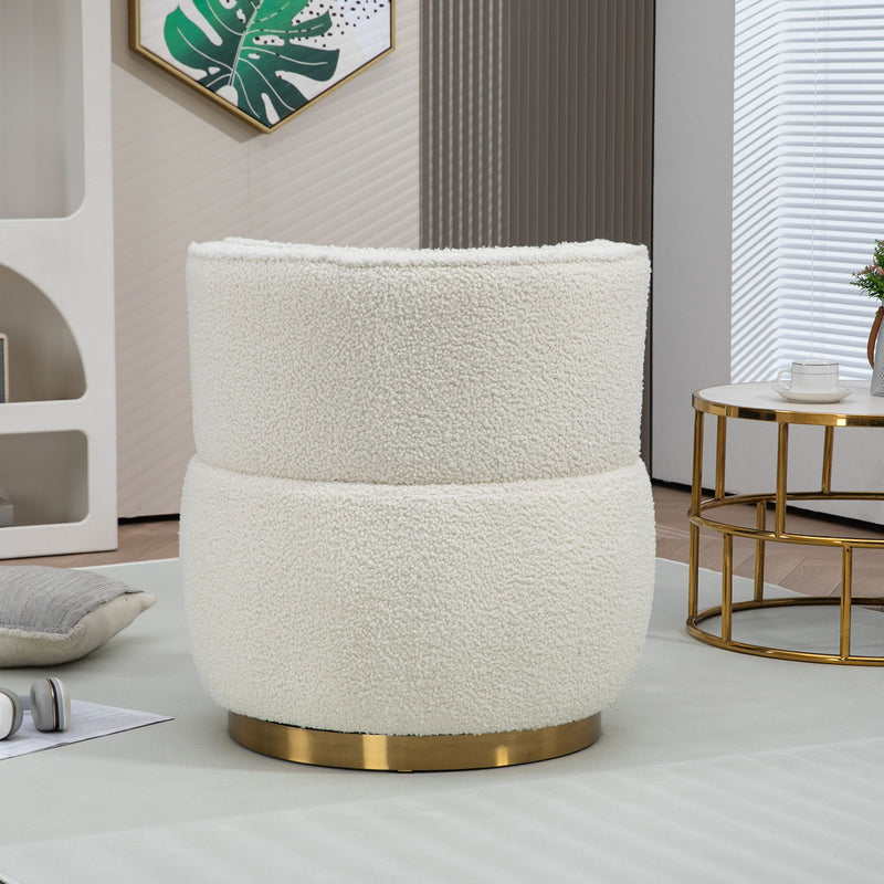 360 Degree Swivel Cuddle Barrel Accent Sofa Chair