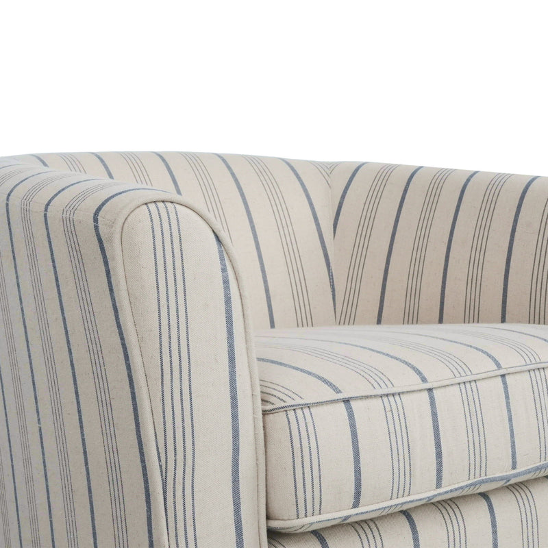 Zeniqua - Upholstered Swivel Chair With Loose Cover