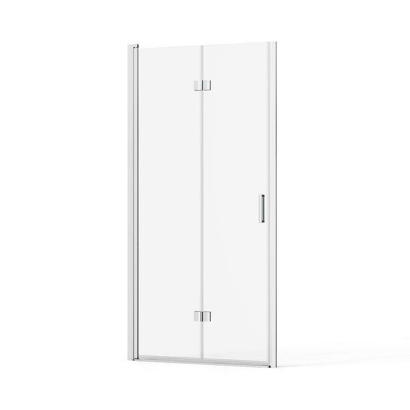 Frameless Bi Fold Shower Doors 30" W X 72" H - Chrome