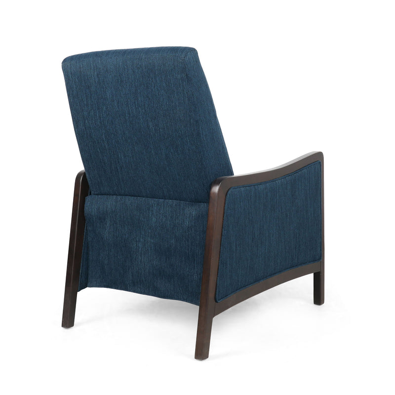 Drury - Contemporary Fabric Upholstered Pushback Recliner