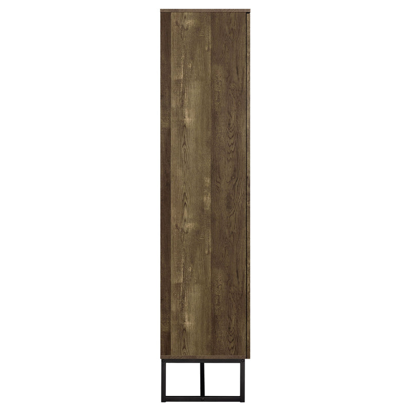 Gunderson - 8 Shelf Accent Cabinet - Oak