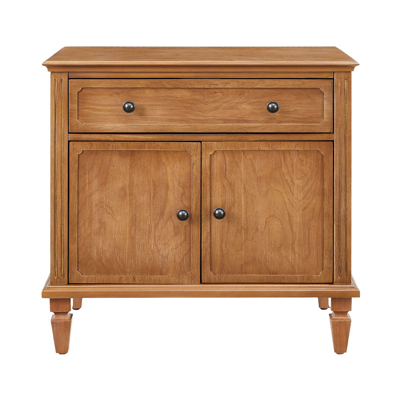 Nightstand With Charging Station Bedside Table With Drawer And Double Door Storage