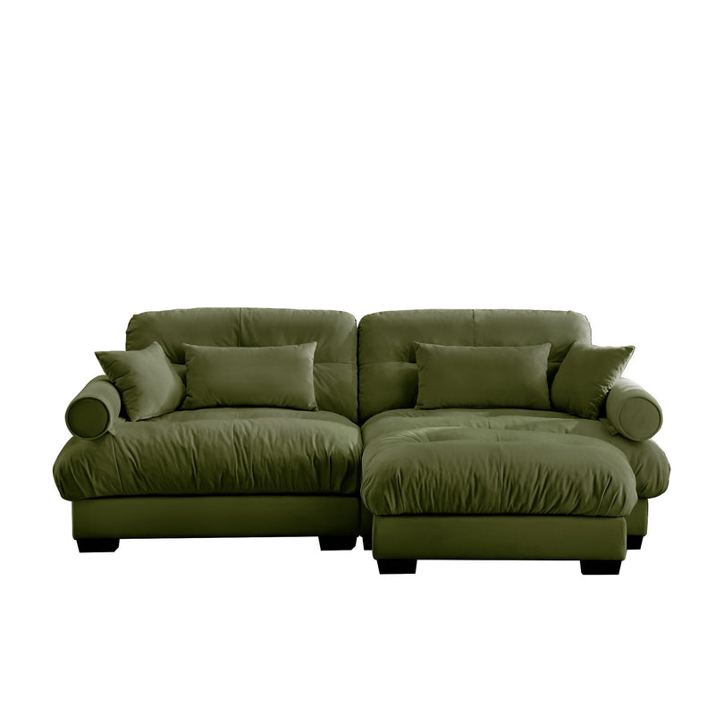 Super Comfort Oversized Modular Sectional Sofa With Movable Ottoman