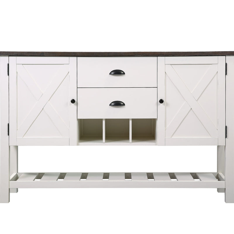 2 Drawer Server - Brown