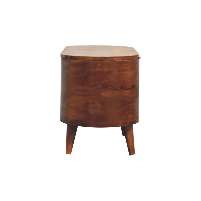 Rounded Lid Up Blanket Box