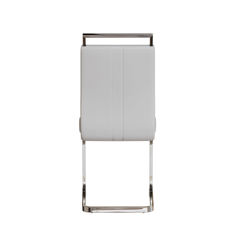 Modern Dining Chairs With Padded Seat, High Back