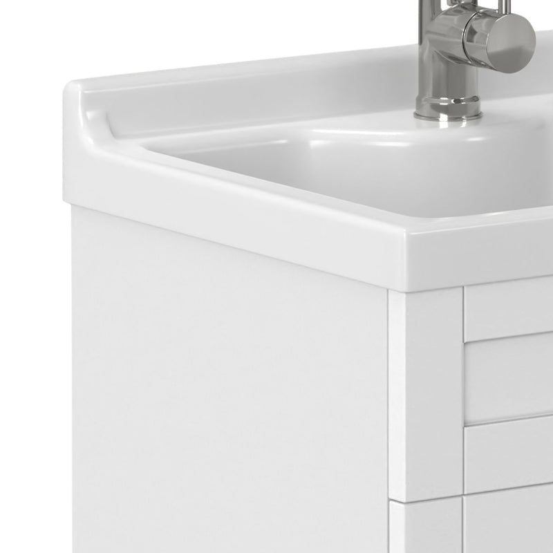 Hennessy - Deluxe Laundry Utility Sink And Cabinet