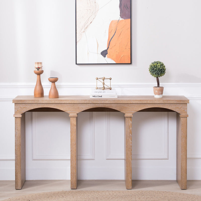 Archway Console Table - Antique Natural / Light Natural / Natural
