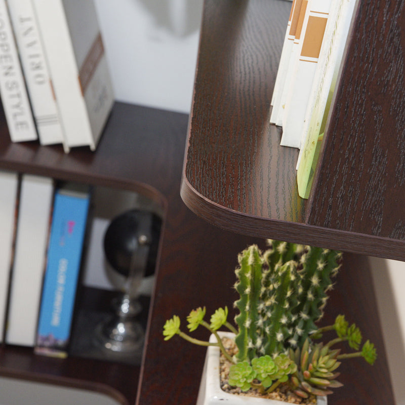 L-Shaped Corner Bookshelf