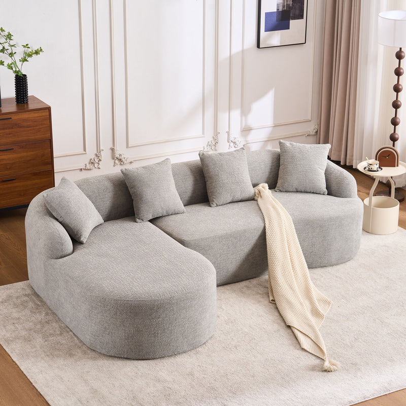 Combined Sofa With 4 Pillows