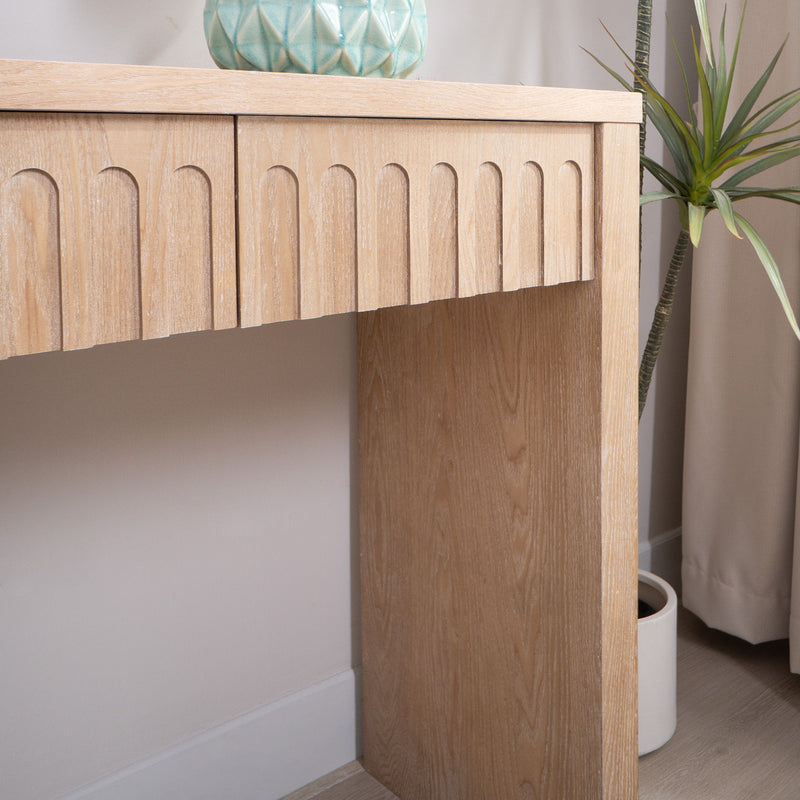 Modern Console Table With 4 Drawers, Entryway Table