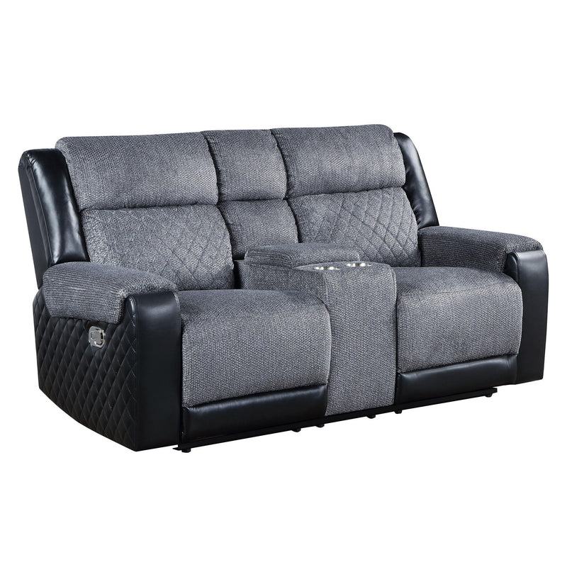 Alicia - Console Reclining Loveseat - Gray