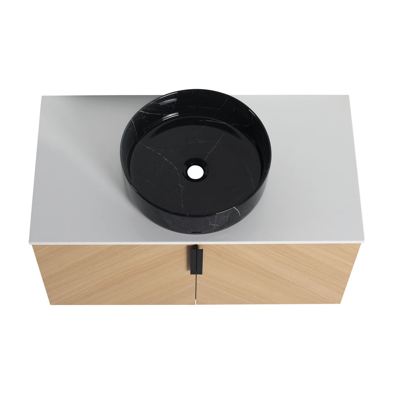 Wall Mounted Bathroom Vanity & Art Sink