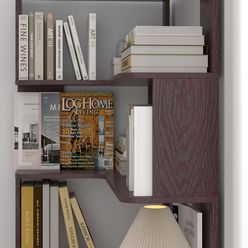 L-Shaped Corner Bookshelf