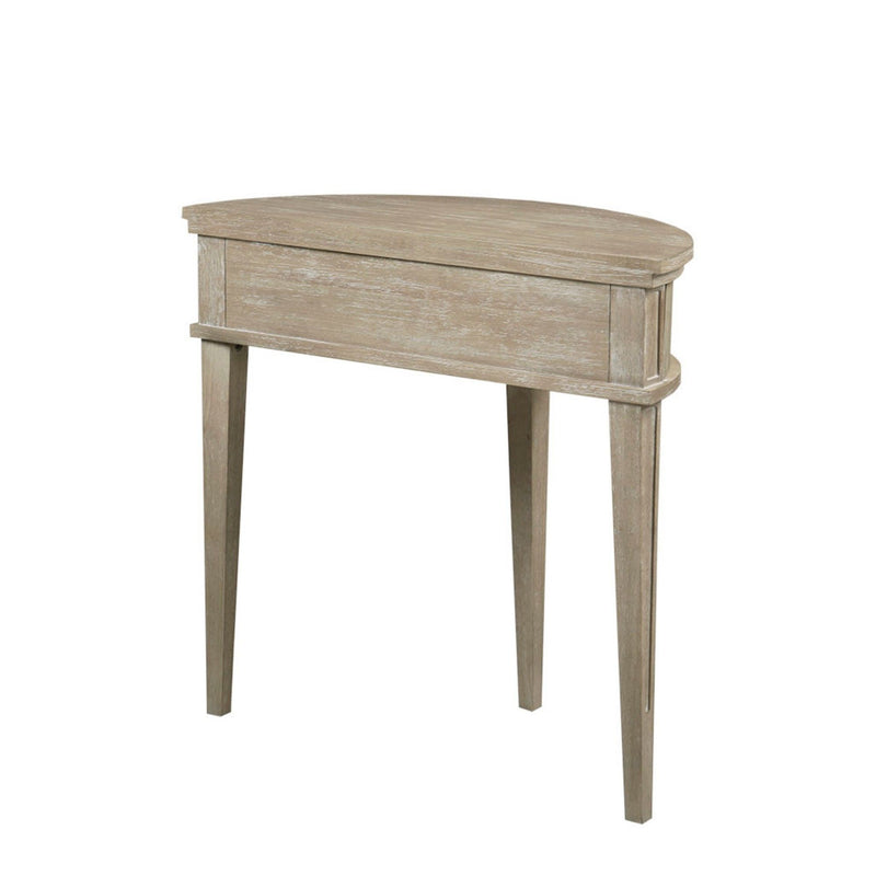 Vintage Inspired Storage Console Table With Fluted Doors