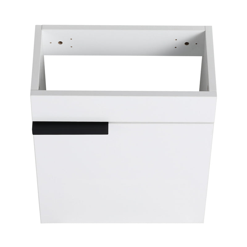 Soft Close Doors Bathroom Vanity With Sink, Compact Wall Mounted Design Basin