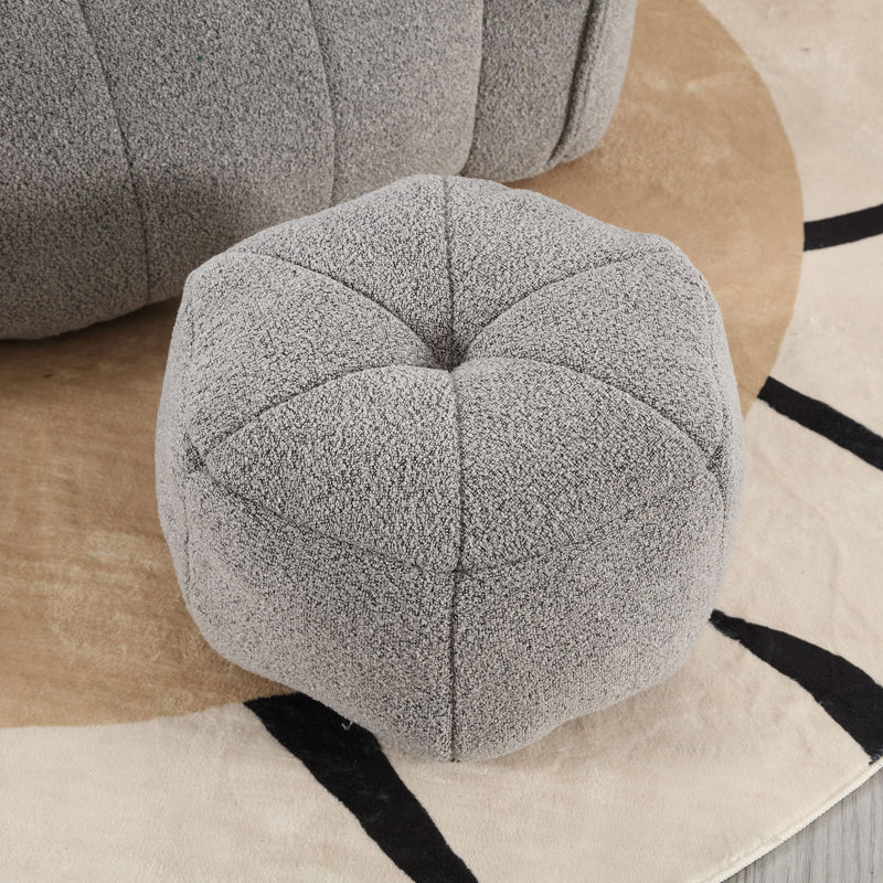 Soft Bean Bag Chair With High Resilient Foam (Chips) - Gray