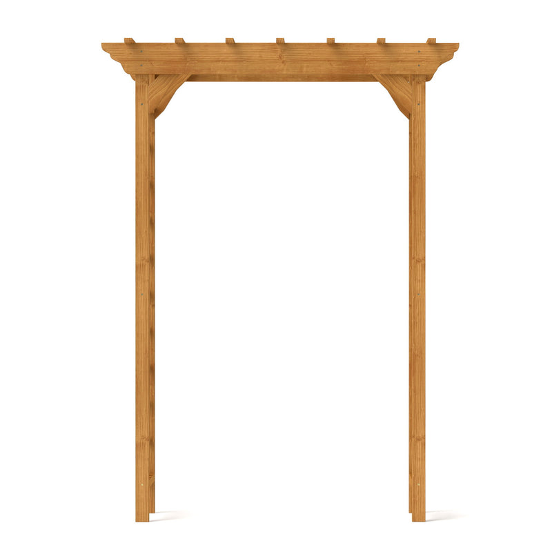 Arbor, Wedding Arch For Ceremony, Trellis For Plant Climbing, Christmas Decor Pergola For Garden Backyard - Yellow