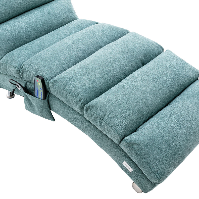 Massage Chaise Lounge Indoor With Remote Control, Ergonomic Electric Massage Lounger