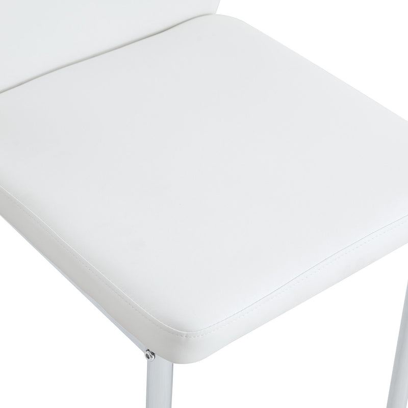 Luxury Simple High Resilience Dining Chair With Metal Legs
