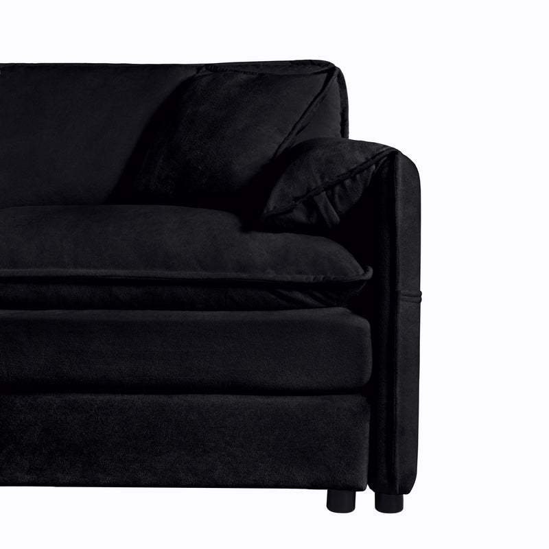 Modern Upholstered Loveseat And Armchair Set With Pillows