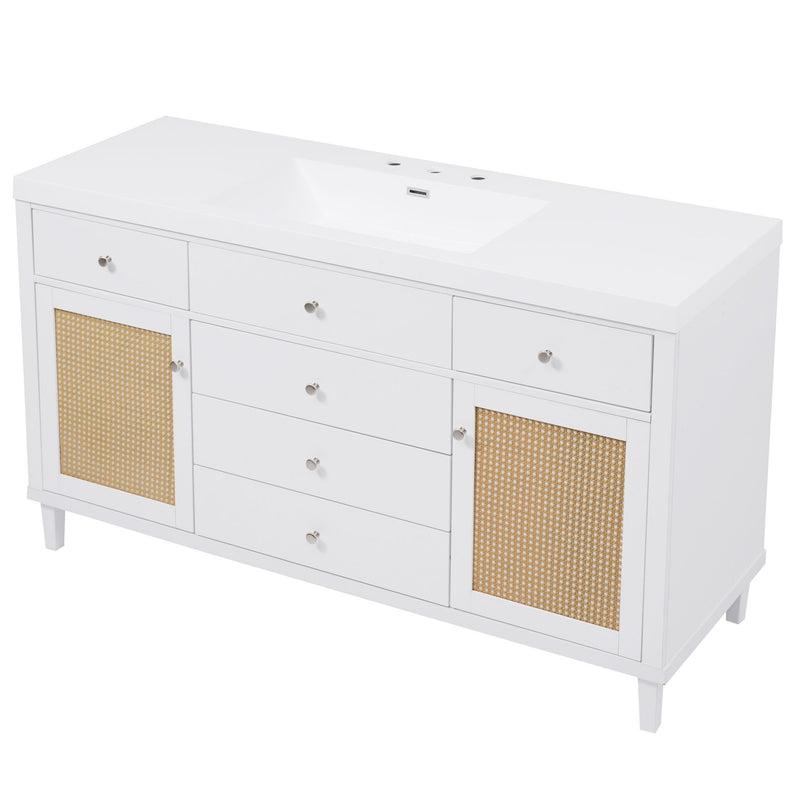 Modern Bathroom Vanity With Sink, Soft Close Drawers