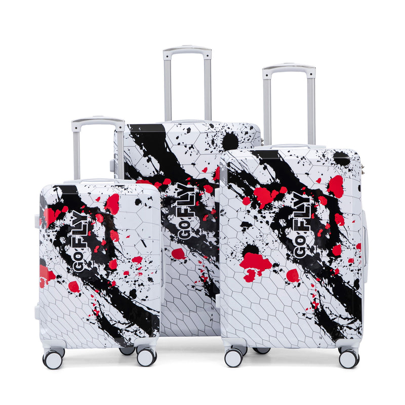 3 Piece With Combination Lock And Silent Wheels