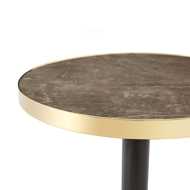 Round Table For Kitchen - Black / Gray / Gold