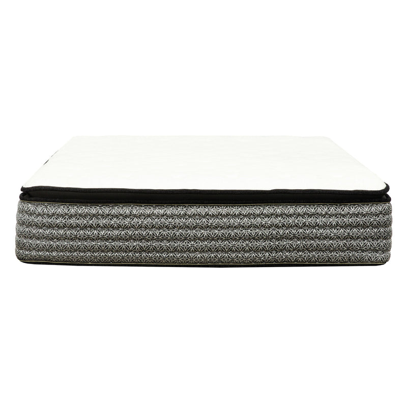 14" Premium Hybrid Mattress In A Box Plush Gel Memory Foam Top With Cooling Technology - Gray / White - Queen