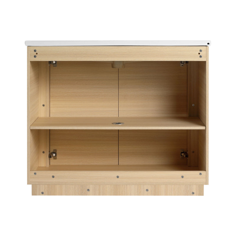 Freestanding Bathroom Vanity With Sink & 2 Soft Close Doors