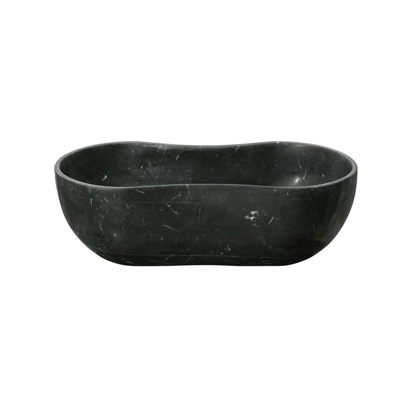 Vessel Sink, Wavy Shape Basin, Vanity Bowl - Dark Gray