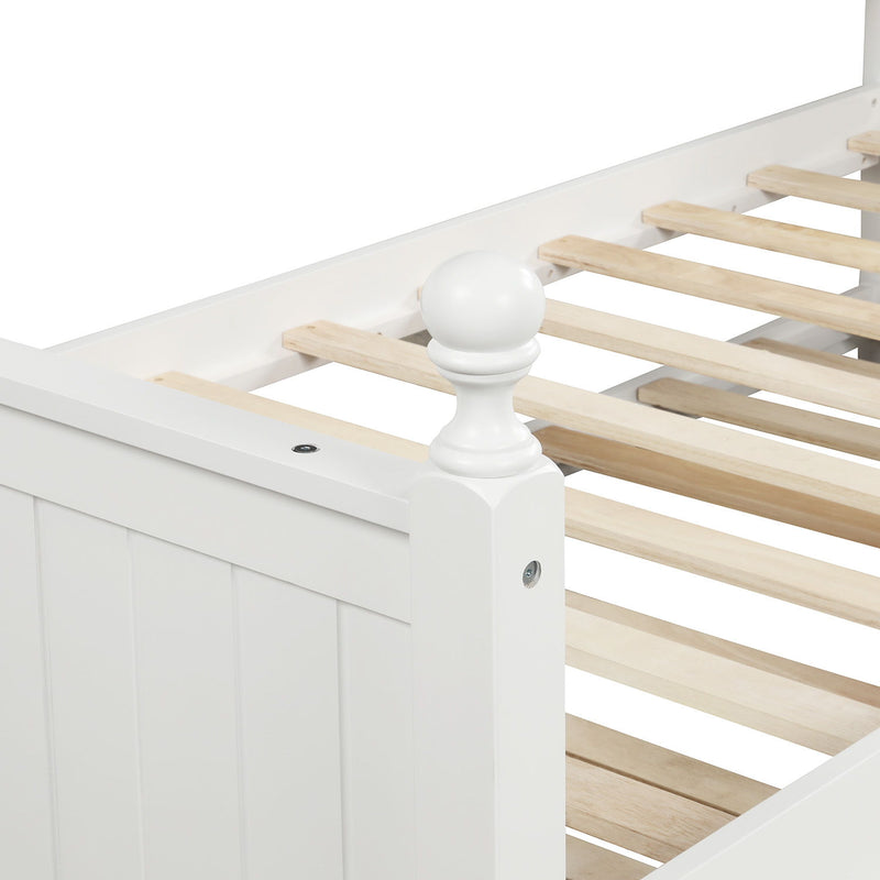 Twin Size Daybed & Twin Size Trundle - White