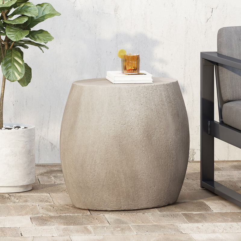 Outdoor Oval Shaped Side Table
