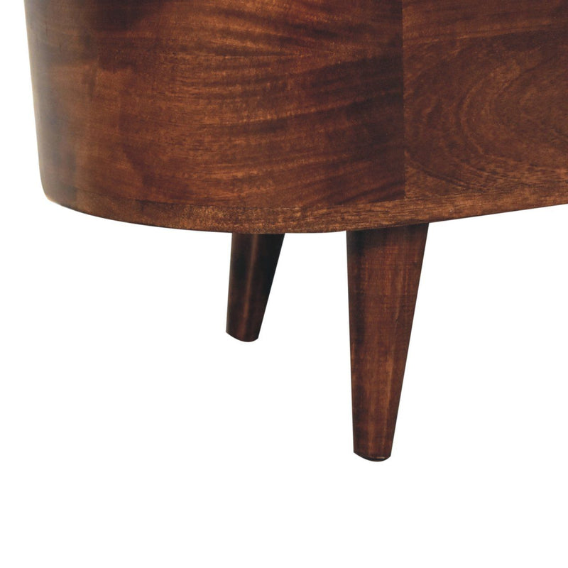 Rounded Lid Up Blanket Box
