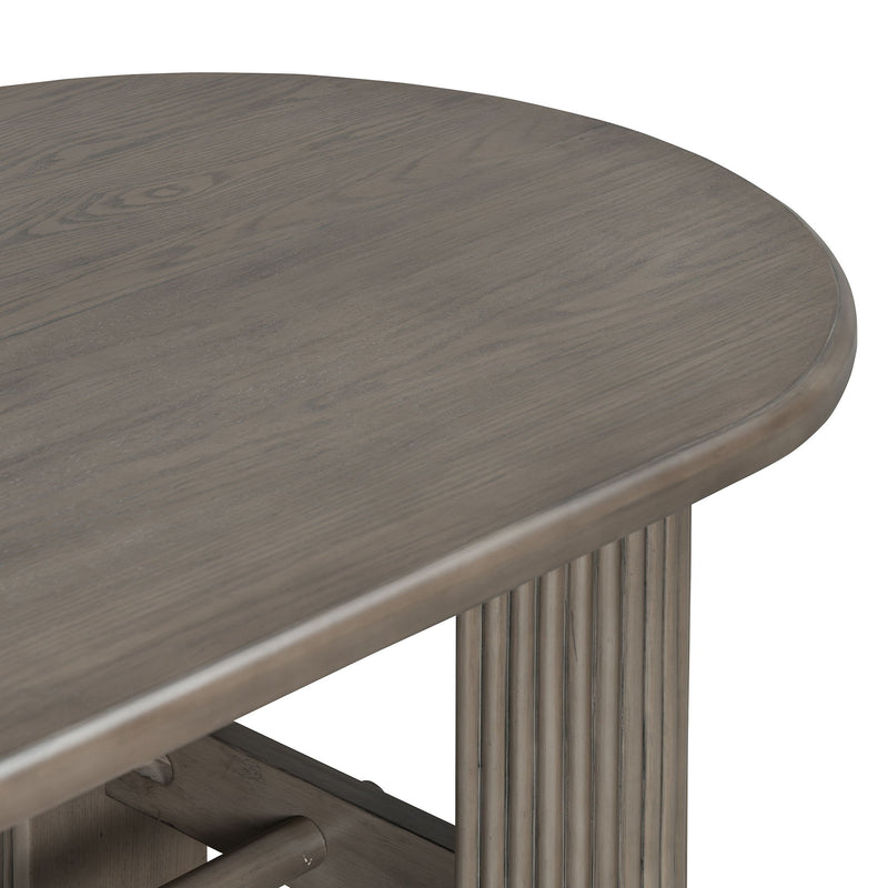 Oval Dining Table Set For 6 With 6 Upholstered Chairs