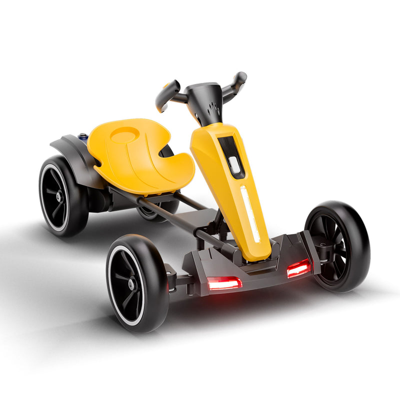 Electric Kids Pedal Go Kart With Adjustable Seat, Foldable Design