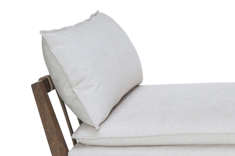 Daybed With Strap Detail - White