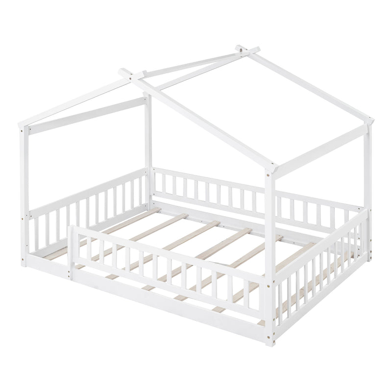 Bed House Bed Frame With Fence